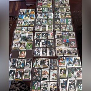Lot of 97 MLB Baseball Trading Cards Oakland A's